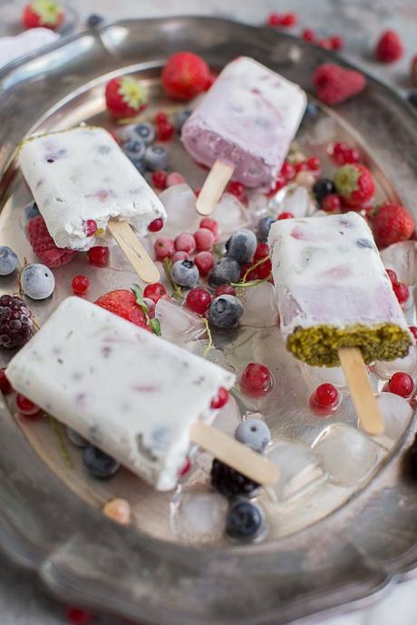 GELATO COCCO E FRUTTI DI BOSCO | BERRYLICIOUS POPSICLES