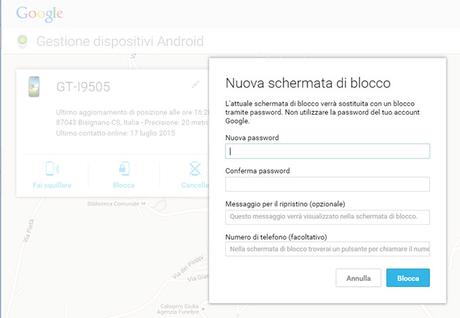 Come sbloccare telefono Android