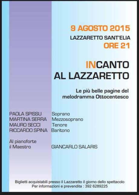 Questa sera InCanto a Cagliari