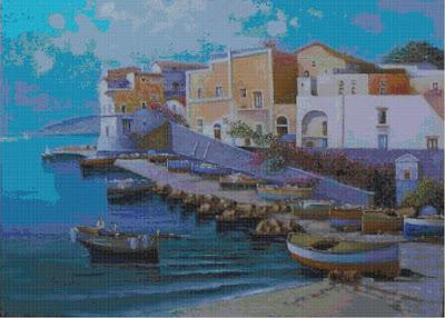 Schema per il punto croce: Paesaggio_103