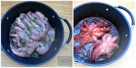 Polpo brasato con salsa al lime