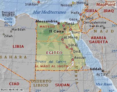 egitto paesi confinanti 