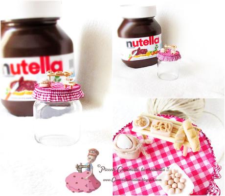 Barattolo Nutella riciclato a panetteria.