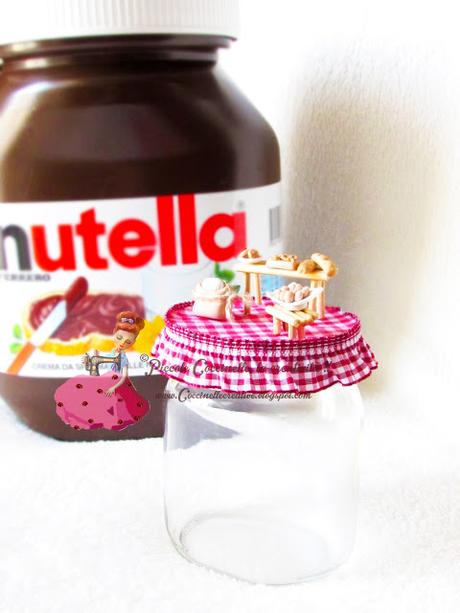 Barattolo Nutella riciclato a panetteria.