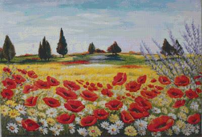 Schema per il punto croce: Paesaggio_107
