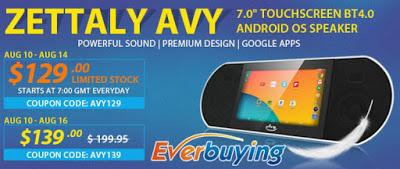 Offerta: Zettaly AVY 407, speaker Android da 7 pollici multifunzionale