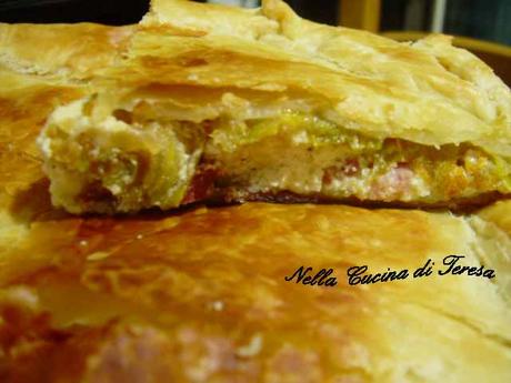 TORTA SALATA CON FIORI DI ZUCCA