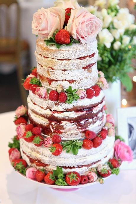 Tea party wedding cake