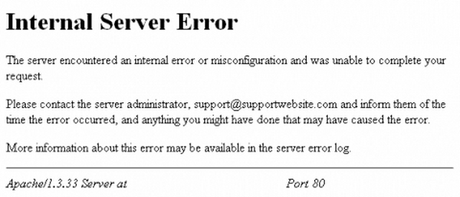 WordPress 4.2.4 500 Internal Server Error soluzione