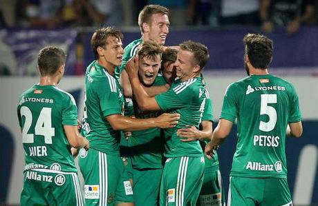 Austria-Rapid 2-5: nel derby viennese i biancoverdi calpestano i “Violetti”