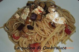 Pasta con melanzane e ricotta