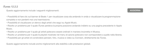 Apple aggiorna anche iTunes 12
