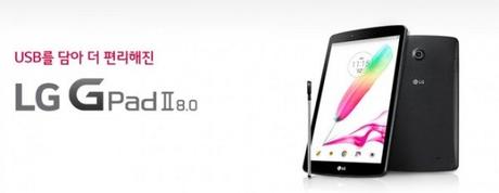 LG G Pad 2 8.0 presentato ufficialmente