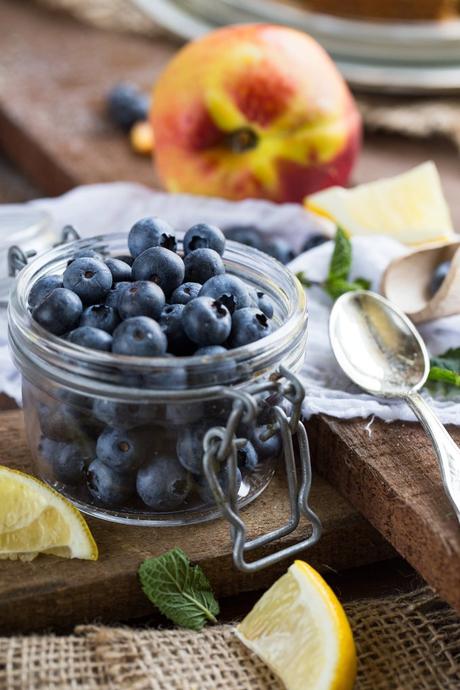 TORTA PESCHE MIRTILLI E YOGURT | VEGAN + SENZA GLUTINE