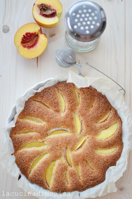 Flognarde aux pêches - Flognarde con le pesche