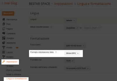 Come creare in Blogger un formato data in stile calendario Wordpress.