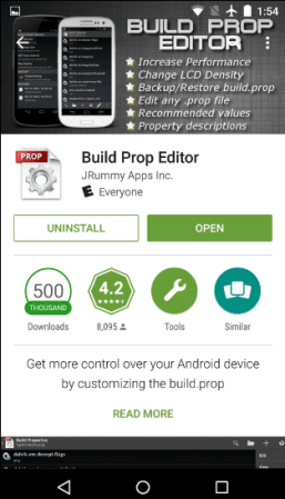Build prop editor Playstore