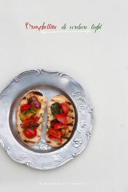 Bruschettine di verdure light / Light Italian bruschetta