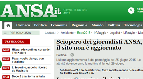 Ansa, il segno della crisi del giornalismo