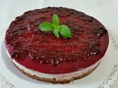 Cheesecake bicolore allo yogurt