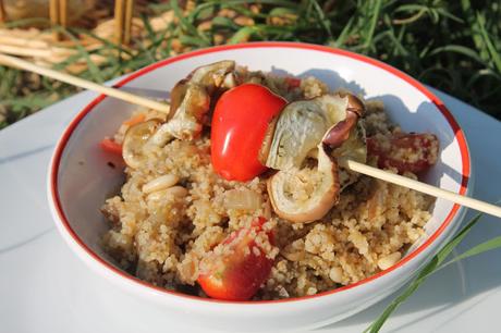 Cous Cous Vegan alle Melanzane con pesto Barilla e  #guardatustesso