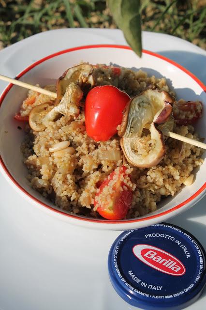 Cous Cous Vegan alle Melanzane con pesto Barilla e  #guardatustesso