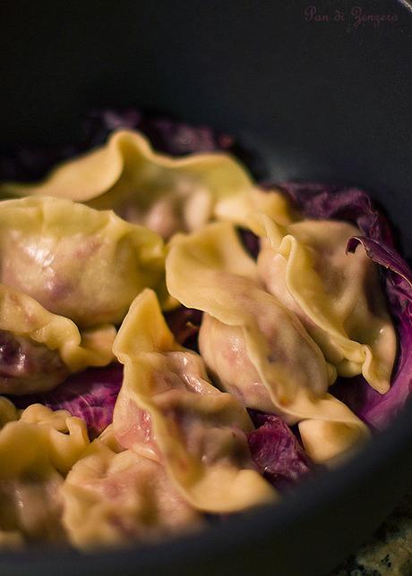 ravioli al vapore con verdure