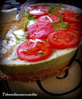 Cheesecake salata al pesto