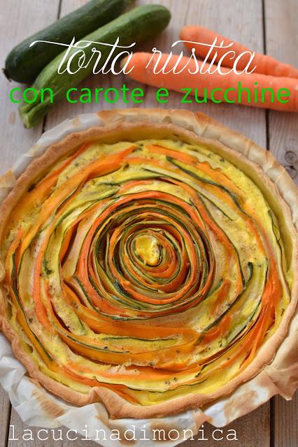 torta rustica con carote e zucchine