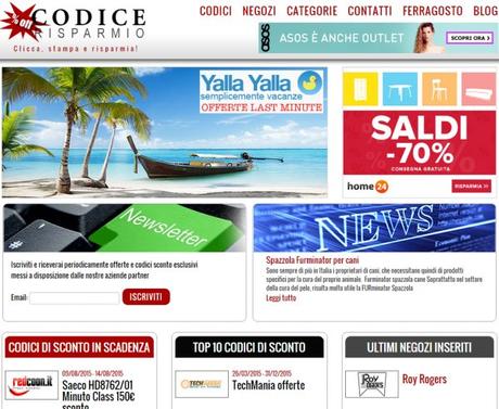 CodiceRisparmio.it: quando il coupon è più che una sola moda!