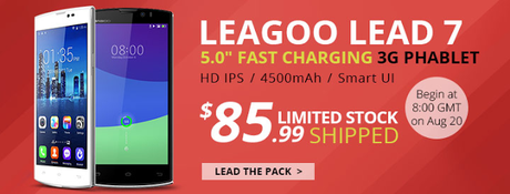 LEAGOO Lead 7 (13 Mpx fotocamera, 5 pollici, 4500 mAh, dual sim) a 85.99$