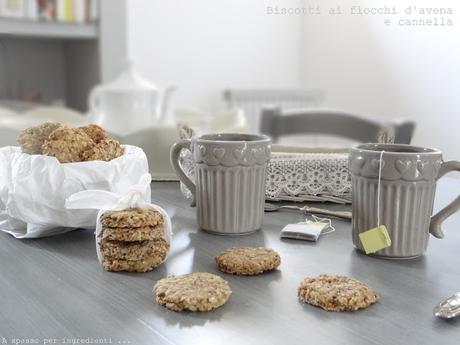 Healthy cooking. Biscotti ai fiocchi d'avena e cannella