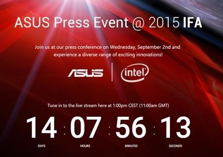 Asus annuncerà uno smartphone e uno smartwatch all’ IFA 2015 il 2 settembre