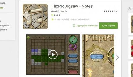 FlipPix Jigsaw – Notes gratis su Amazon App Shop solo per oggi