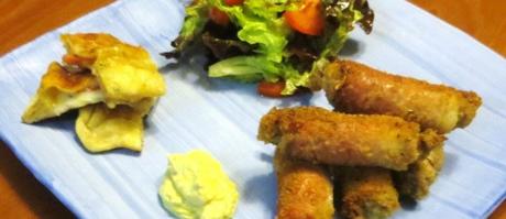 Involtini di manzo guarniti