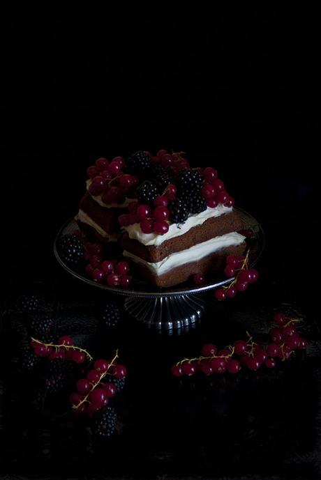 Tortini di cioccolato con crema mascarpone e panna