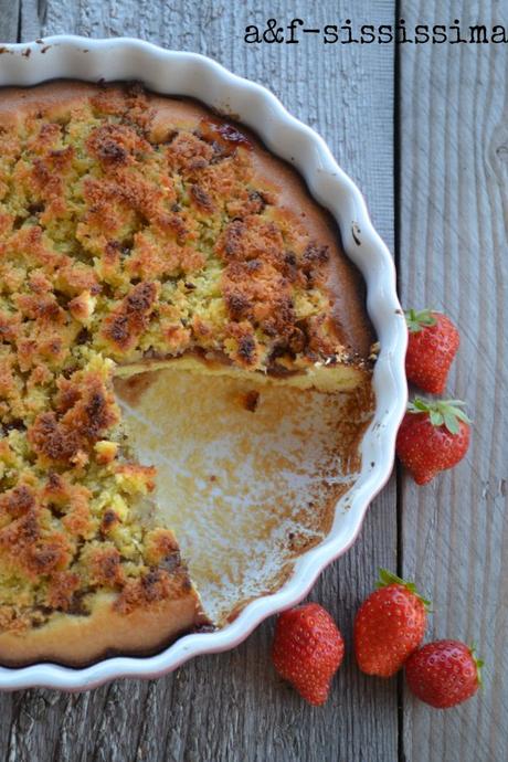 torta cocco e fragole