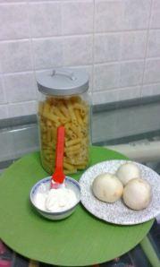 Pasta con funghi e formaggio cremoso int