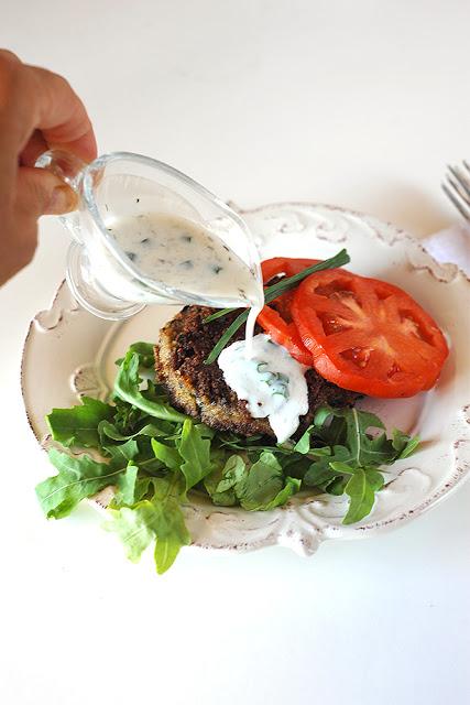 Hamburger veg di ceci e melanzane