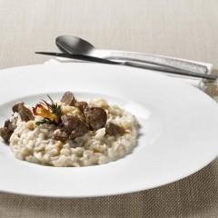 |⇨ Risotto al parmigiano con fegatini stufati