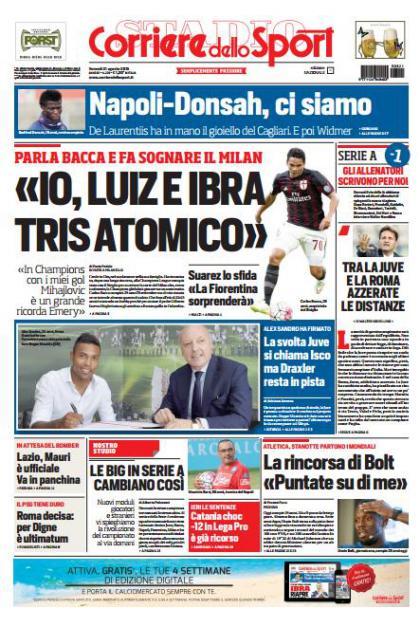 Italijanska štampa / 21. avgust 2015.