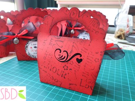 Creazioni Luglio 2015 - Segnaposto diamanti, scatola scarpine, bomboniera laurea