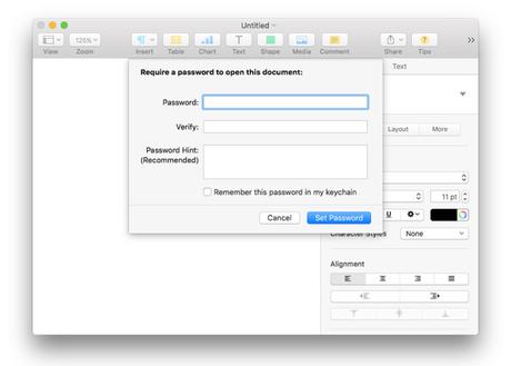 Proteggere file e cartelle con password su Mac