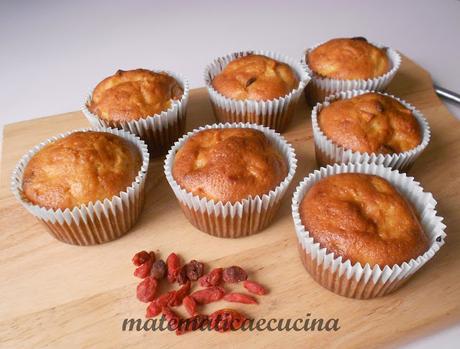 Muffins alle Mele e Bacche di Goji