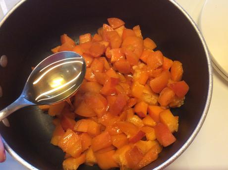 “BUDINO” DI ALBICOCCHE CON CROCCANTE AL SESAMO