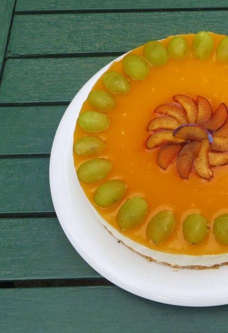 Cheesecake di yogurt e prugne