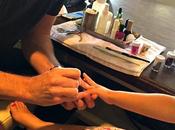 Victoria Beckham porta Harper salone bellezza