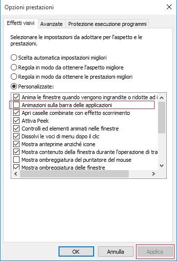 [Guida] Come disabilitare le animazioni sulla barra delle applicazioni e rendere il menu Start più veloce in [Windows 10]