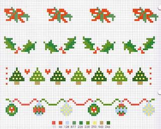 Cross stitch pattern - Ricami per Natale