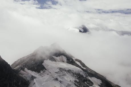veduta dal ghiacciaio Kitzsteinhorn in Austria , 3029 m, 